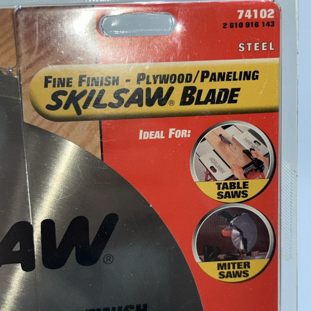 Skil 10 inch 200 Teeth Plywood/Paneling Steel Blade 5/8 Arbor New Made In USA